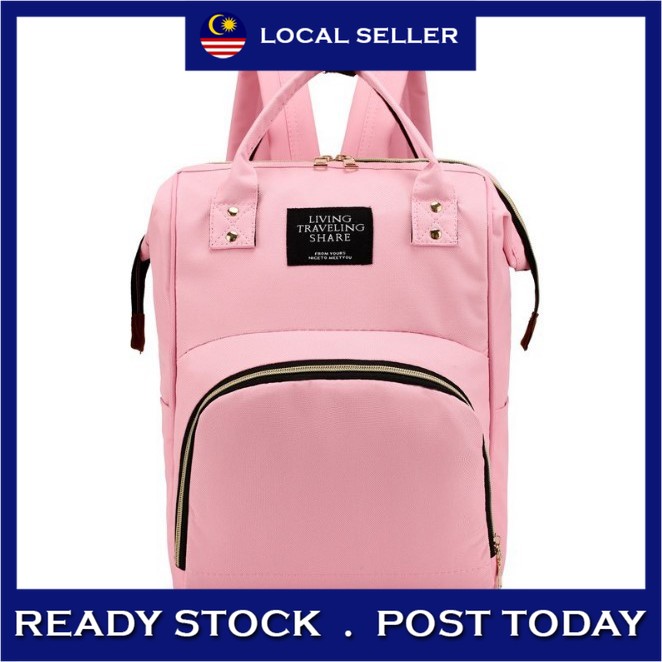 [🔥BEST SELLER🔥] Korean MUMMY BAG Large Capacity Baby Diaper Bag Diapers Backpack Mommy Bag Maternity Bag Pack Beg Ibu
