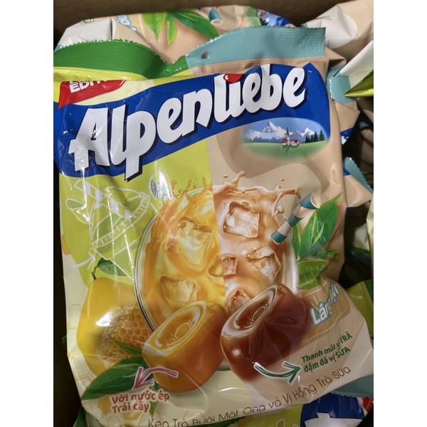 HOT LIKE Kẹo Trà bưởi mật ong và hồng trà sữa Alpenliebe 329g  N T