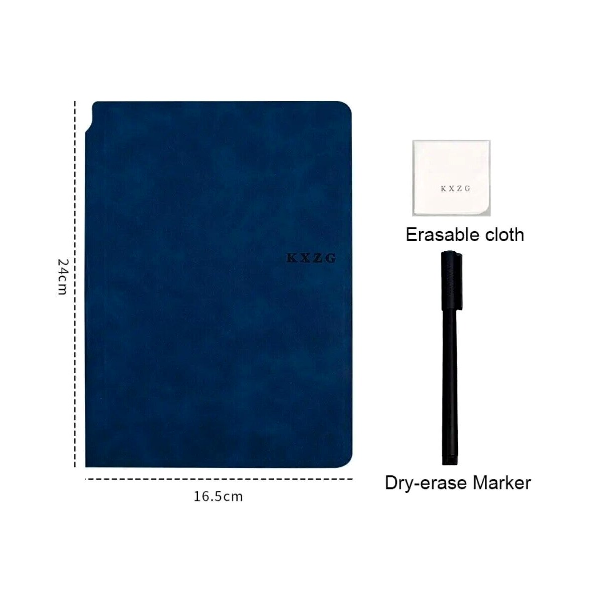【Great Selection】 1 Pcs Reusable Whiteboard Notebook Set With Whiteboard Pen Erasing Cloth Memo Pad Weekly Planner Portable Stylish