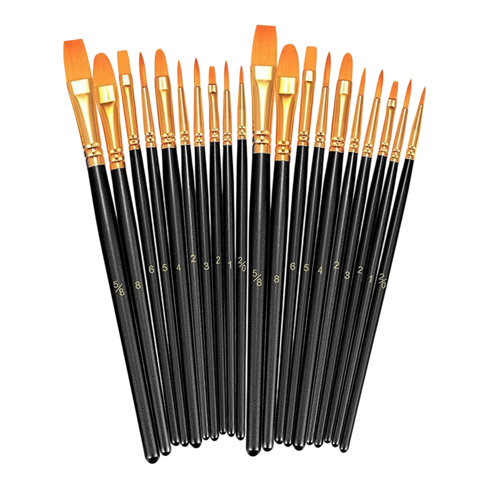 Face Paint Brush Set for Kids Adults Nylon Hair Watercolor Acrylic Oil Painting Brushes Body Canvas Art Supplies Kit Durable Artist Tools for Creative Face Body Art