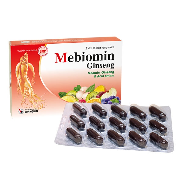 Mebiomin Ginseng Bổ Sung Vitamin Thiết Yếu, Tăng Sức Đề Kháng, Phục Hồi Thể Lực