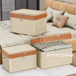 Vintlook Chăn túi lưu trữ hộ gia đình sức chứa lớn tủ quần áo đựng quần áo túi lưu trữ nhiều lớp hộp lưu trữ túi phân loại quần áo