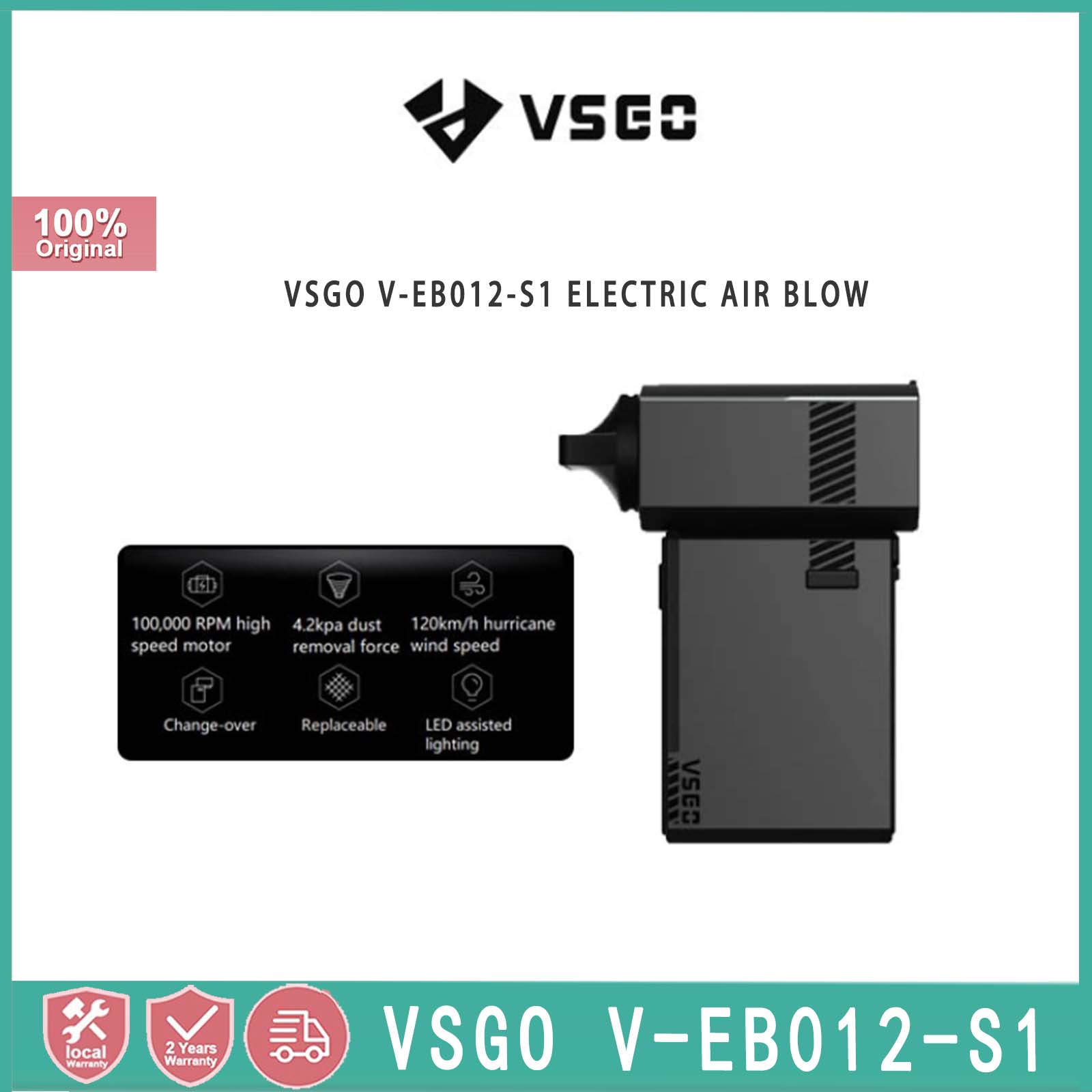 Vsgo V-EB012-S1 Electric Air Blow Pocket King Kong SLR Camera Lens Air