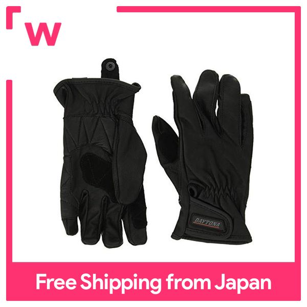 DAYTONA Motorcycle Gloves All Season Black L Goatskin Gloves Standard Type