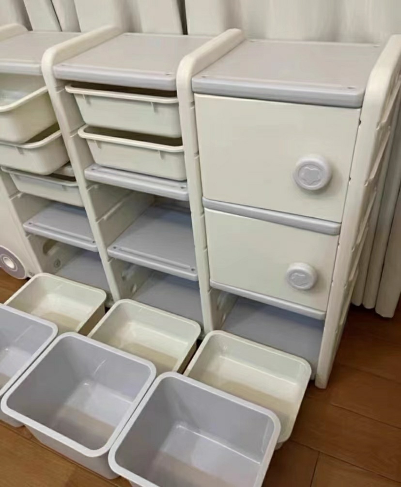 Brand-new childrens toy storage rack storage cabinet large-capacity multi-layer shelf locker baby toy rack
