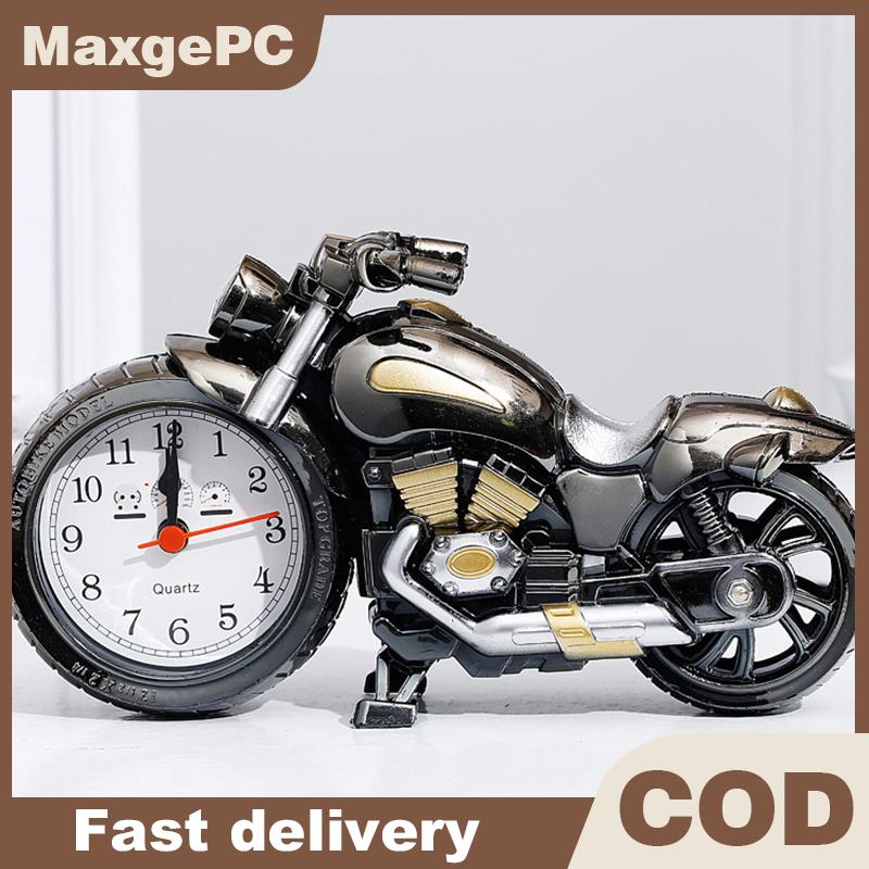 MaxgePC Cổ Điển Đồng Hồ Báo Thức Xe Máy Mô Hình Bàn Đồng Hồ Máy Tính Để Bàn Đồng Hồ Báo Thức Đầu Giường Đồng Hồ Trang Trí Nội Thất Cho Văn Phòng Phòng Ngủ Đầu Giường