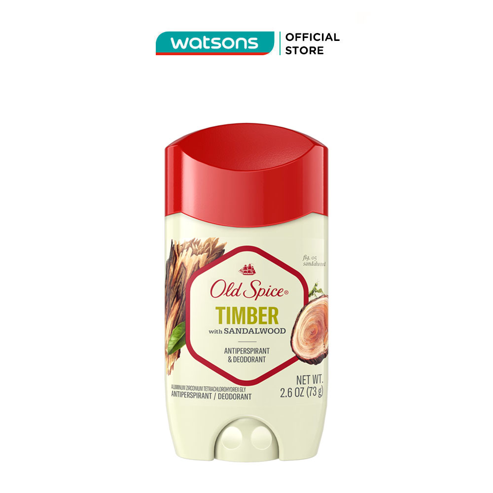 Sáp Khử Mùi Old Spice Timber Hương Gỗ Đàn Hương 73g