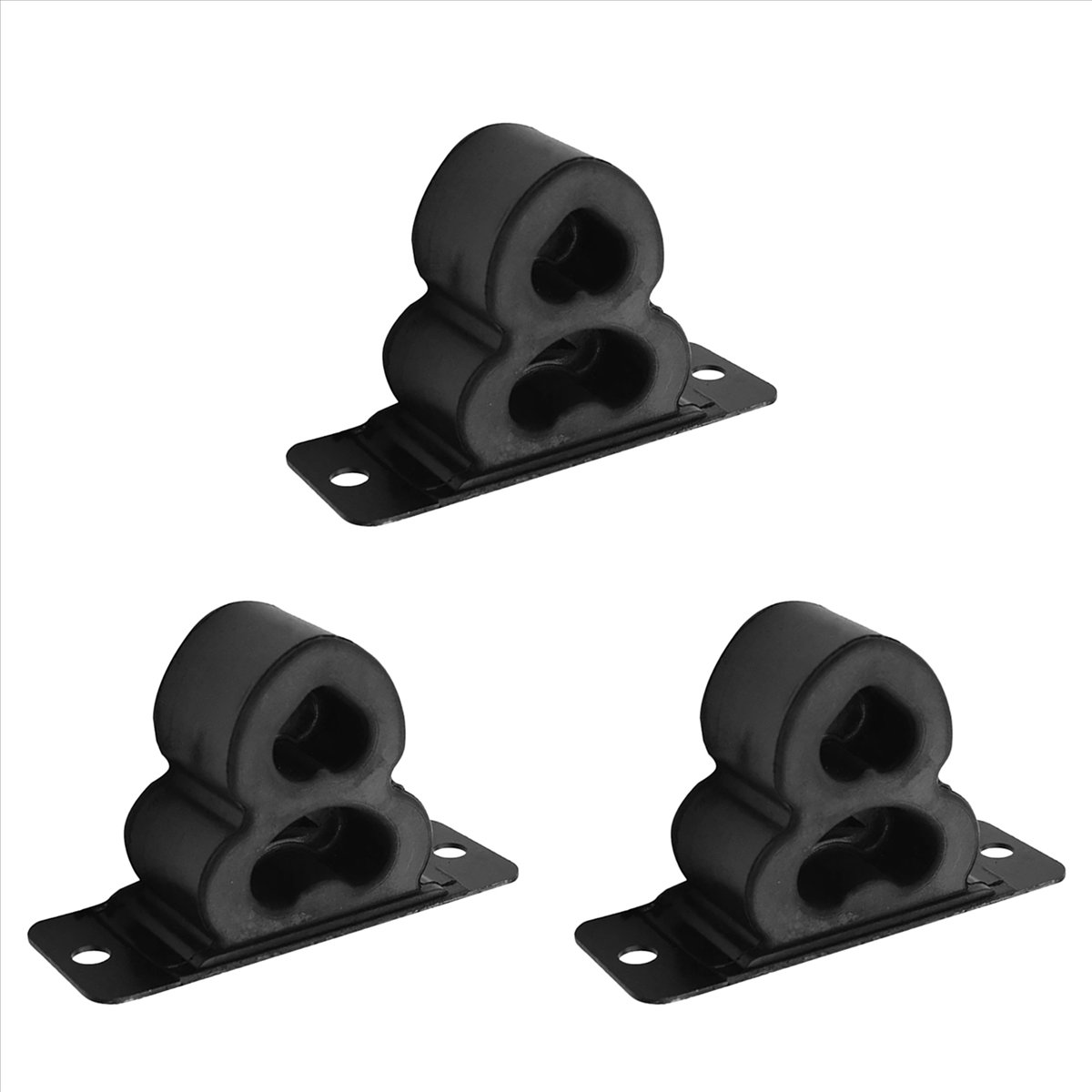 (LATH) 3X 55400H1000 Rear Axle Cushion Rubber Pad Bumper Buffer Assembly for Hyundai Terracan 2001-2007