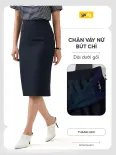 Chân Váy bút chì Nữ YODY Pencil Under The Knee Essential WOSK26A003