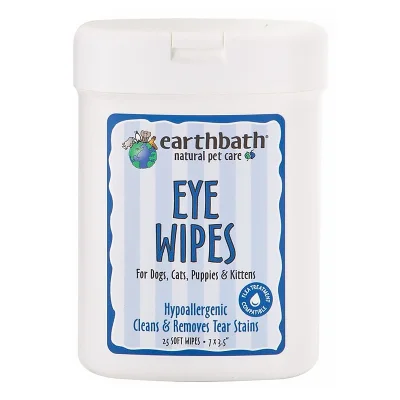 Earthbath Eye Wipes 25pc