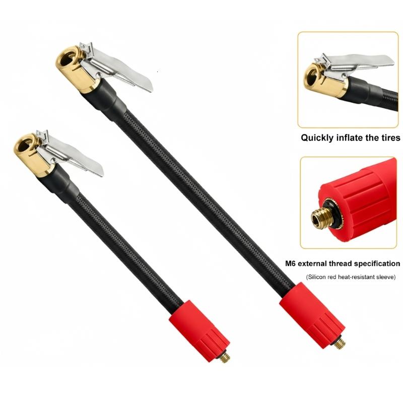 Phổ 6mm Threaded ống dẫn khí 100cm linh hoạt Lạm Phát ống xả khí van nâng cấp cho xe máy bơm lốp xe máy