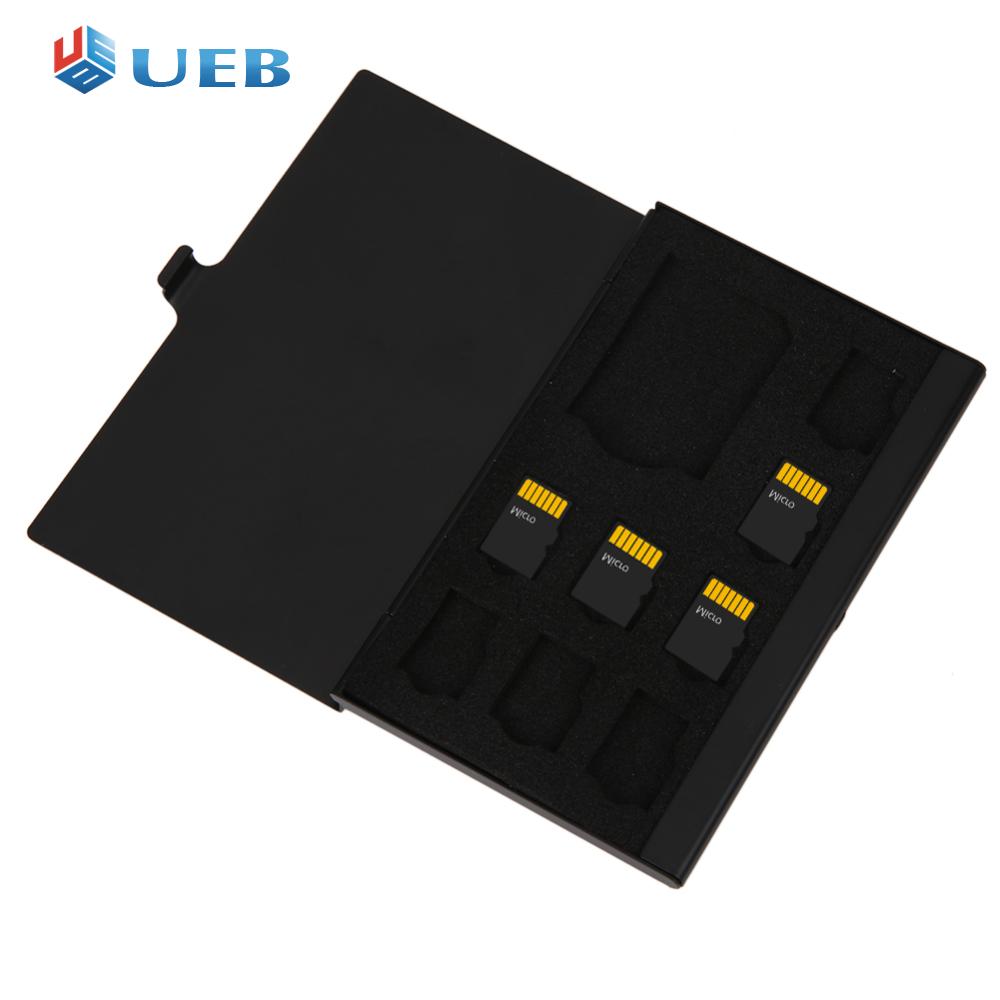 Monolayer Aluminum 1SD+ 8TF Micro SD Cards Pin StorageBox Case Holder ราคา 44 บาท*ส่งฟรี