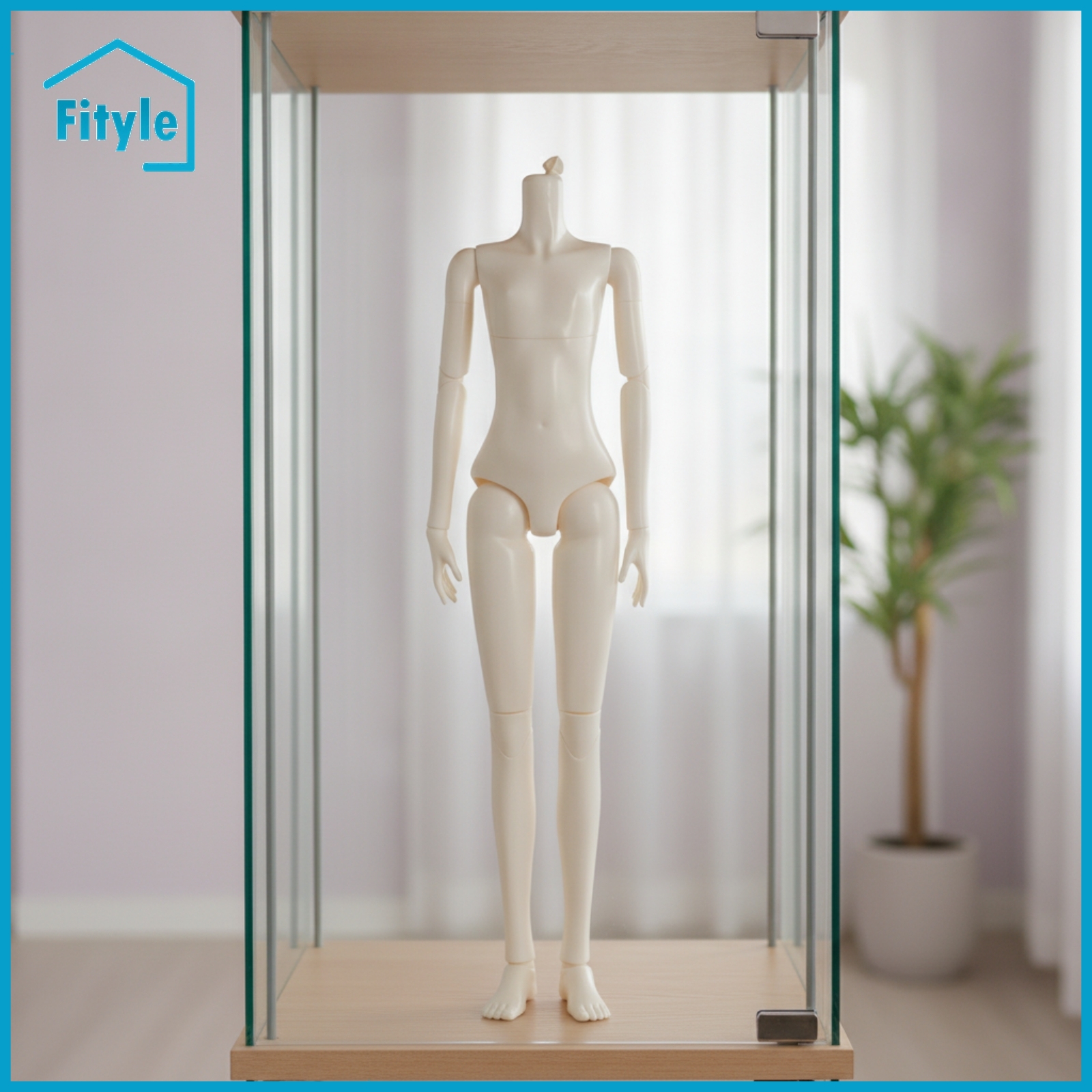 Fityle Jointed Articulated Doll Body Fair Skin Doll Body with Mechanical Joints Slim Figure Movable for Collectors, Photography, Shelf Display ราคา 9,605 บาท*ส่งฟรี