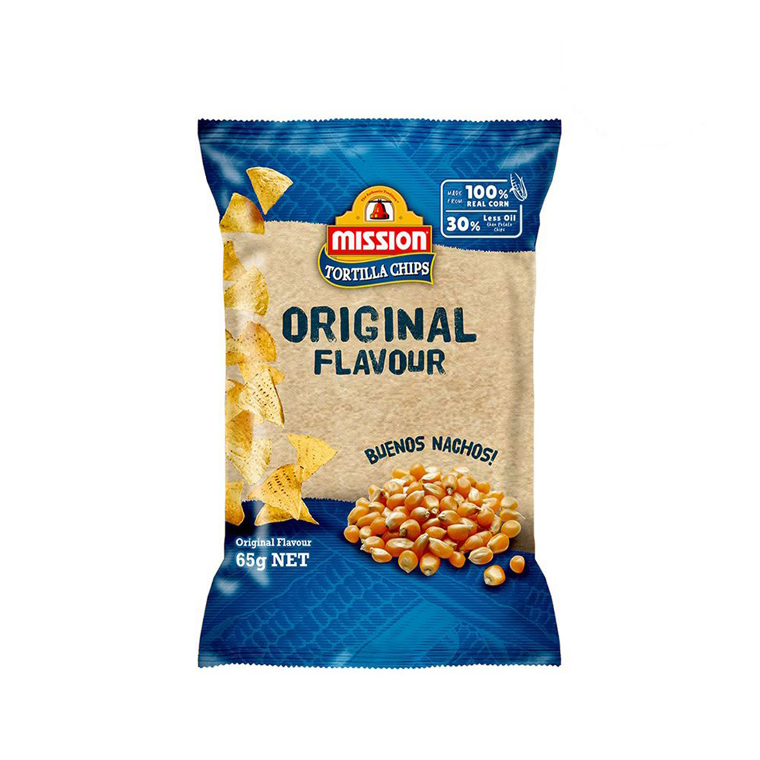 Mission Corn Chips Original 65G. ราคา 45 บาท*ส่งฟรี