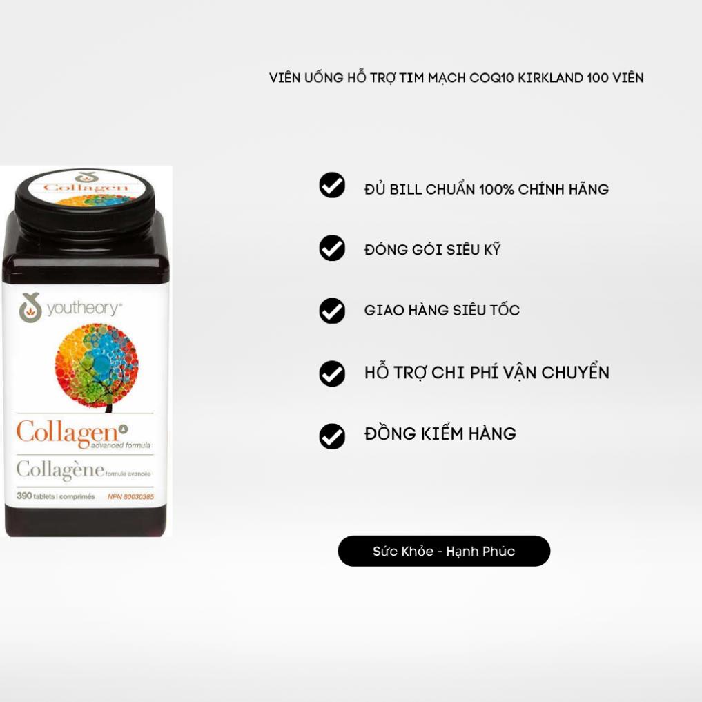 Collagen 390 Viên Collagen Youtheory Advanced Type 1,2&amp;3 Hộp 390V