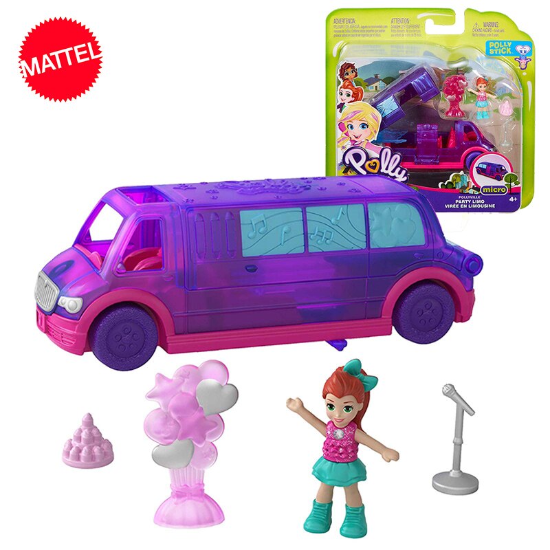 Hộp đồ chơi mini Polly Pocket World gốc với phụ kiện Nhà búp bê Con gái Đồ chơi tái sinh Juguetes Gi