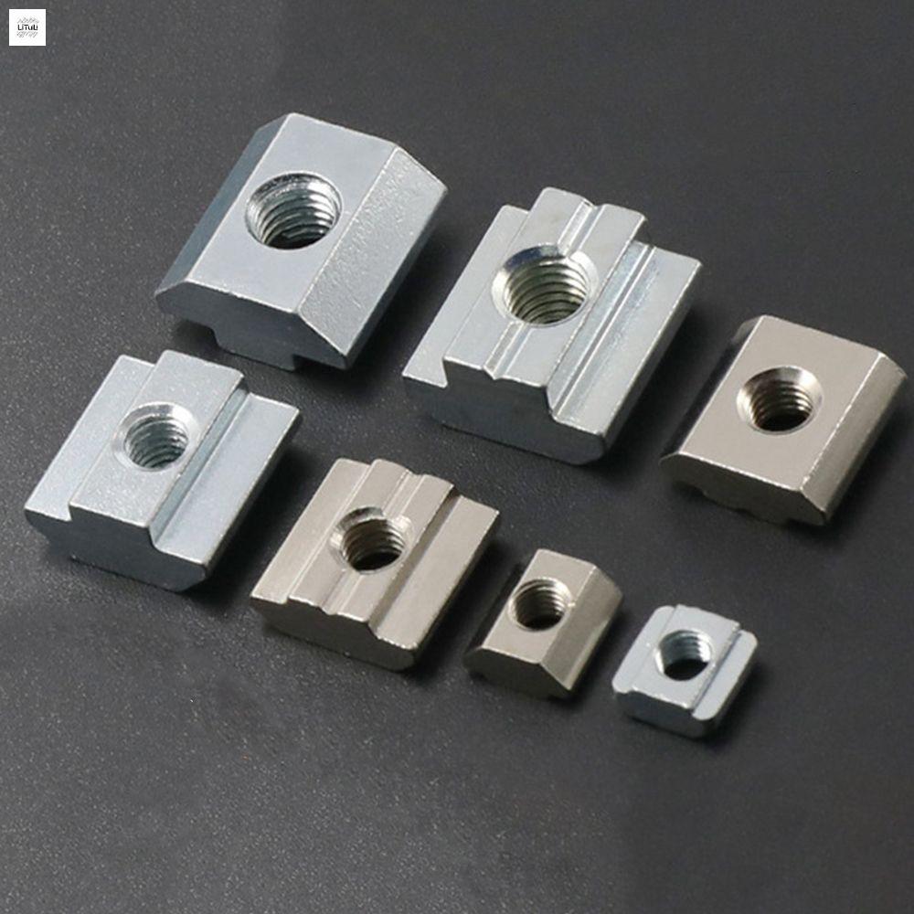 LITUILI M3 M4 M5 M6 Square T-Track Sliding Aluminium Profile Hammer Nut T Slot Nut For Fastener Nuts
