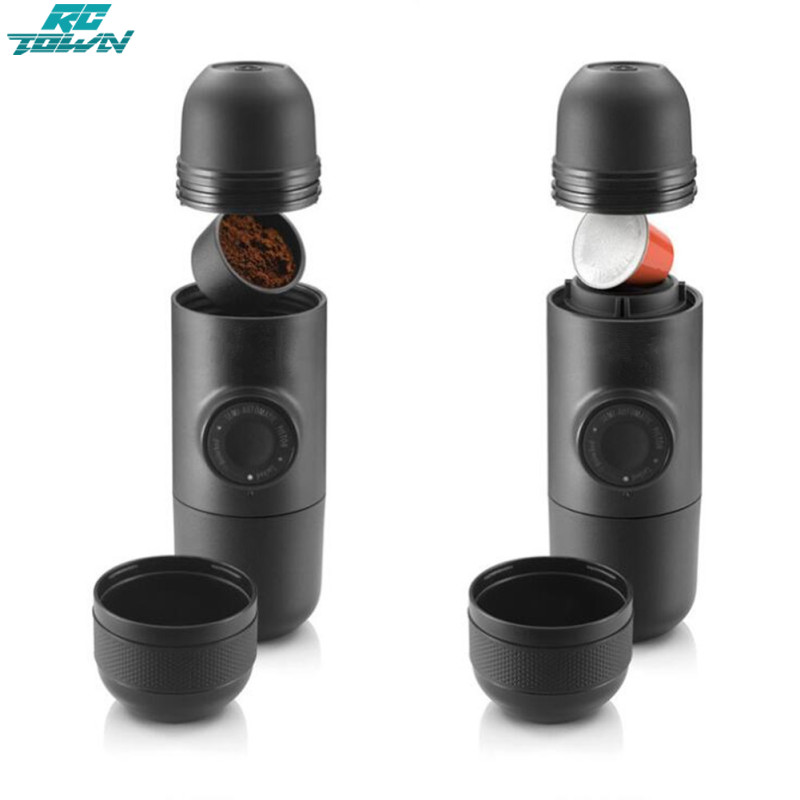 Portable Manual Coffee Maker Hand Pressure Capsules Coffee Machine ราคา 763 บาท*ส่งฟรี