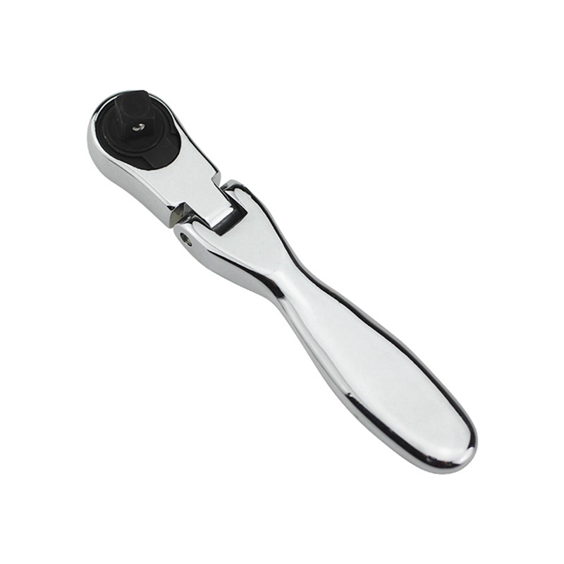 1 PCS Silver Steel 1/4 Fast Rotatable Double-Headed Mini Ratchet Wrench 72-Tooth Socket Screwdriver Ratchet Wrench Handle Screwdriver Ratchet Wrench