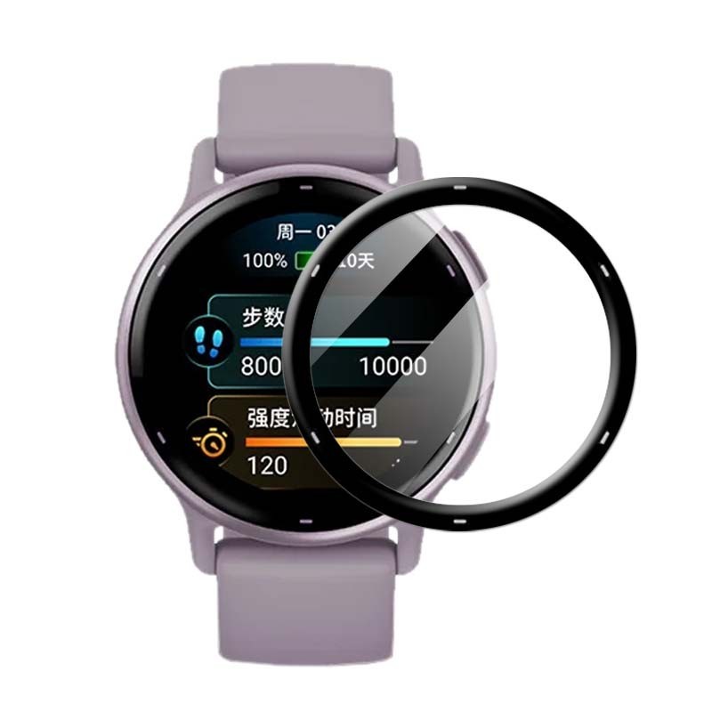 ฟิล์มสมาร์ทวอท์ชป้องกันหน้าจอกระจกเทมเปอร์โค้งนิ่มสำหรับ Amazfit