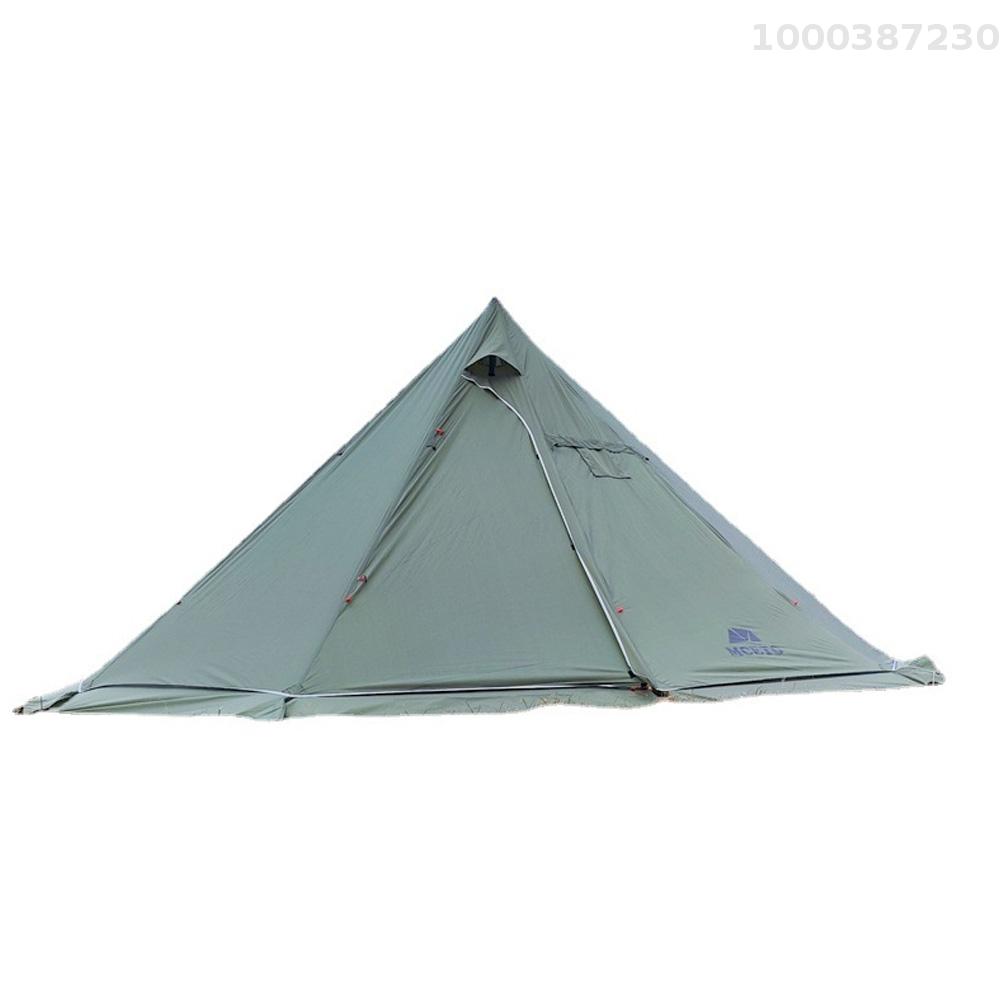 【100% Authentic】Lixada 5-8 People Tipi Hot Tent with Stove Jack Camping Pyramid Teepee Tent for Camping Backpacking Hiking · v25