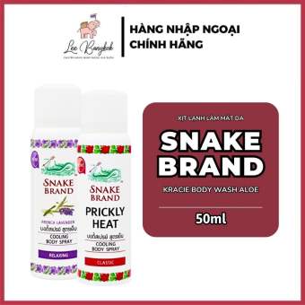Xịt Lạnh Làm Mát Da Snake Brand Prickly Heat Cooling Mist Ngăn Mùi Hôi Thái Lan Size Lớn 50ml