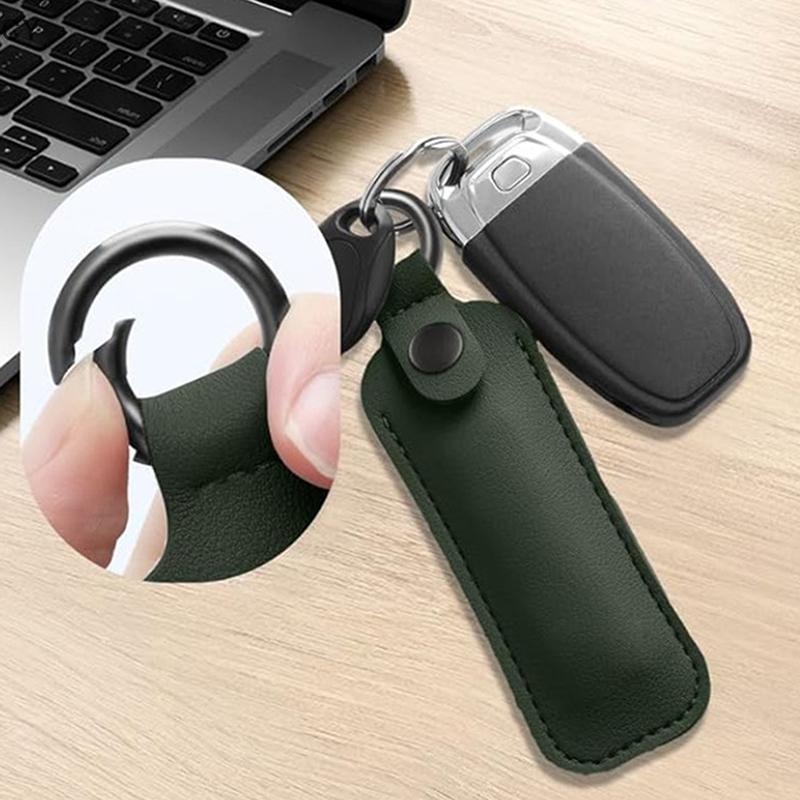 [CY] ที่ใส่พวงกุญแจ USB แฟลชไดรฟ์หนัง, เคสป้องกันฝาครอบหน่วยความจำ ราคา 39 บาท*ส่งฟรี