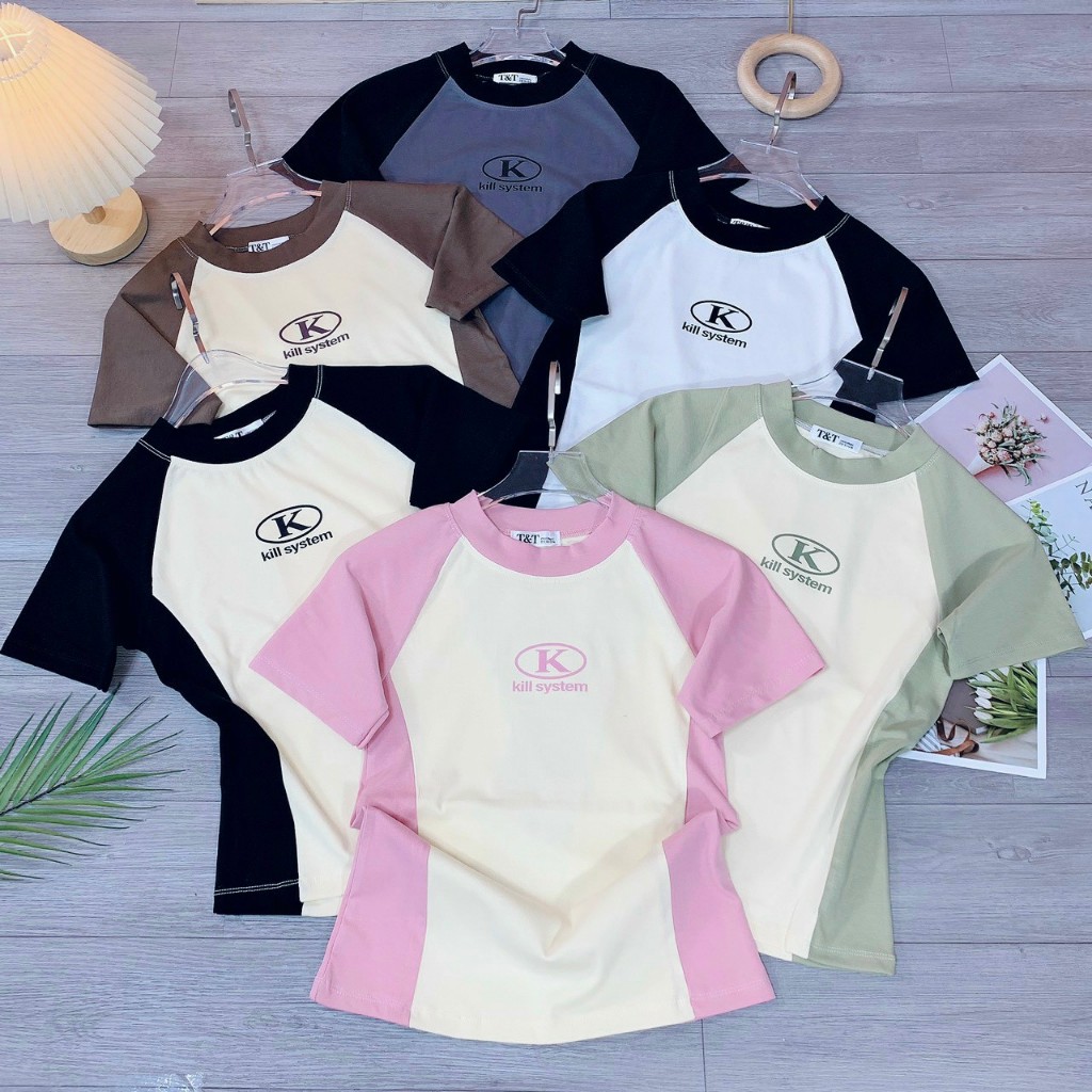 Áo Baby Tee Borip CHỮ K Quảng Châu L1 Co Dãn 4 Chiều - Dư Tú Lệ Shop