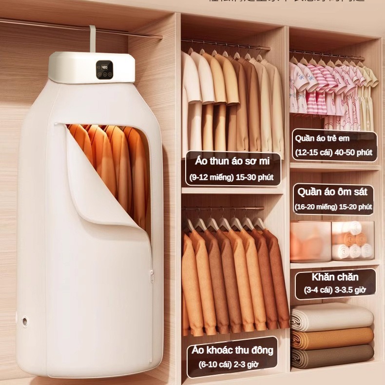 Romoss Máy Sấy Quần Áo Gấp Gọn Treo Tường Sang Trọng Nhỏ Gọn, Combo Làm Khô Đồ Với Công Nghệ Sấy 3D Tiết Kiệm Điện
