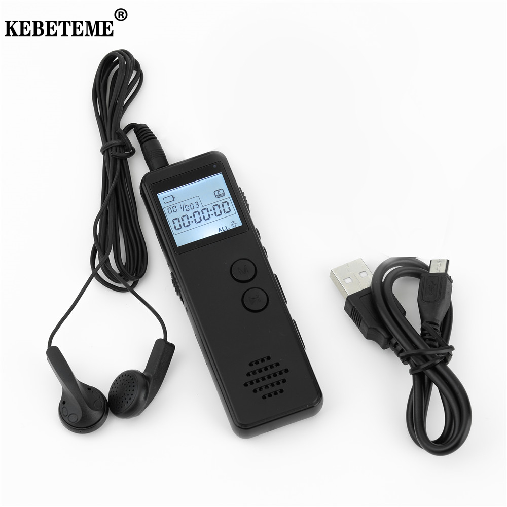 TOP★KEBETEME Máy Ghi Âm Kỹ Thuật Số Máy Ghi Âm Kích Hoạt Bằng Giọng Nói Máy Nghe Nhạc MP3 Cầm Tay 920