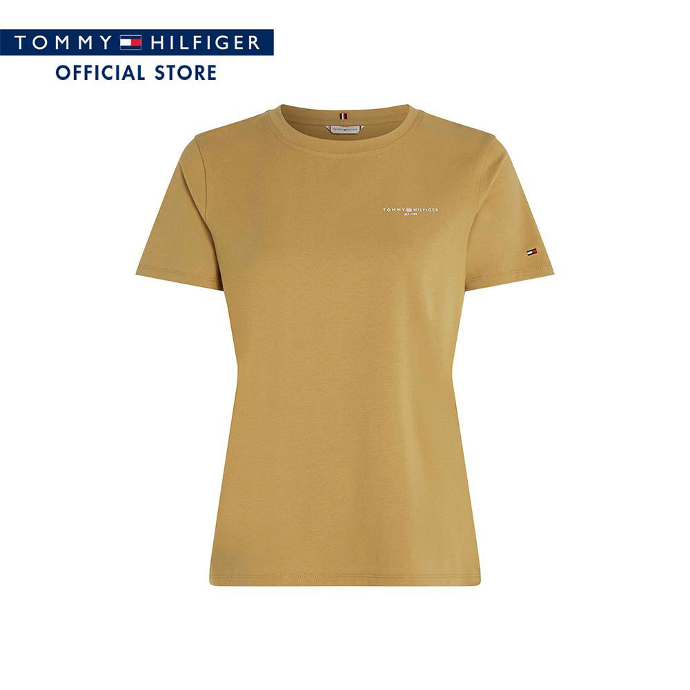 Tommy Hilfiger Women Tees Model WW0WW37877 RBL - Brown Regular Fit ราคา 1,076 บาท*ส่งฟรี