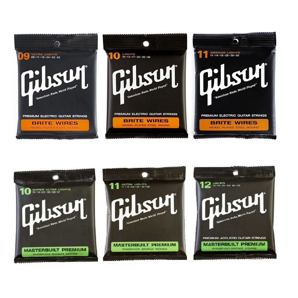 1 bộ dây đàn ghi ta điện 09 010 011, dây đàn guitar acoustic 010 011 012