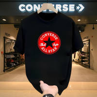 [100% katun] Converse Kaos Branded Pria & Wanita  Model Oversize Relax Fit  Bahan Tebal dan Halus