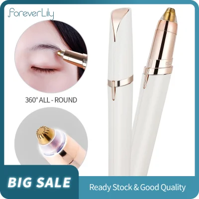 360° LED Lighted Electric Brows Trimmer Expoliator Face Eyebrow Hair Remover Shaver Eyebrow Razor Painless Expoliates