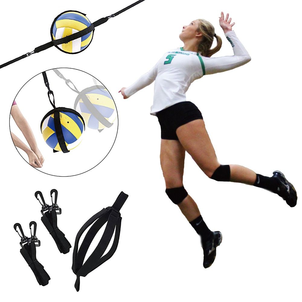 TI9P Linh hoạt Chuỗi huấn luyện bóng chuyền Chống mài mòn Đàn hồi Huấn luyện viên đập bóng chuyền Di động Huấn luyện viên phục vụ solo Để cải thiện cơ chế xoay cánh tay và sức mạnh đánh bóng