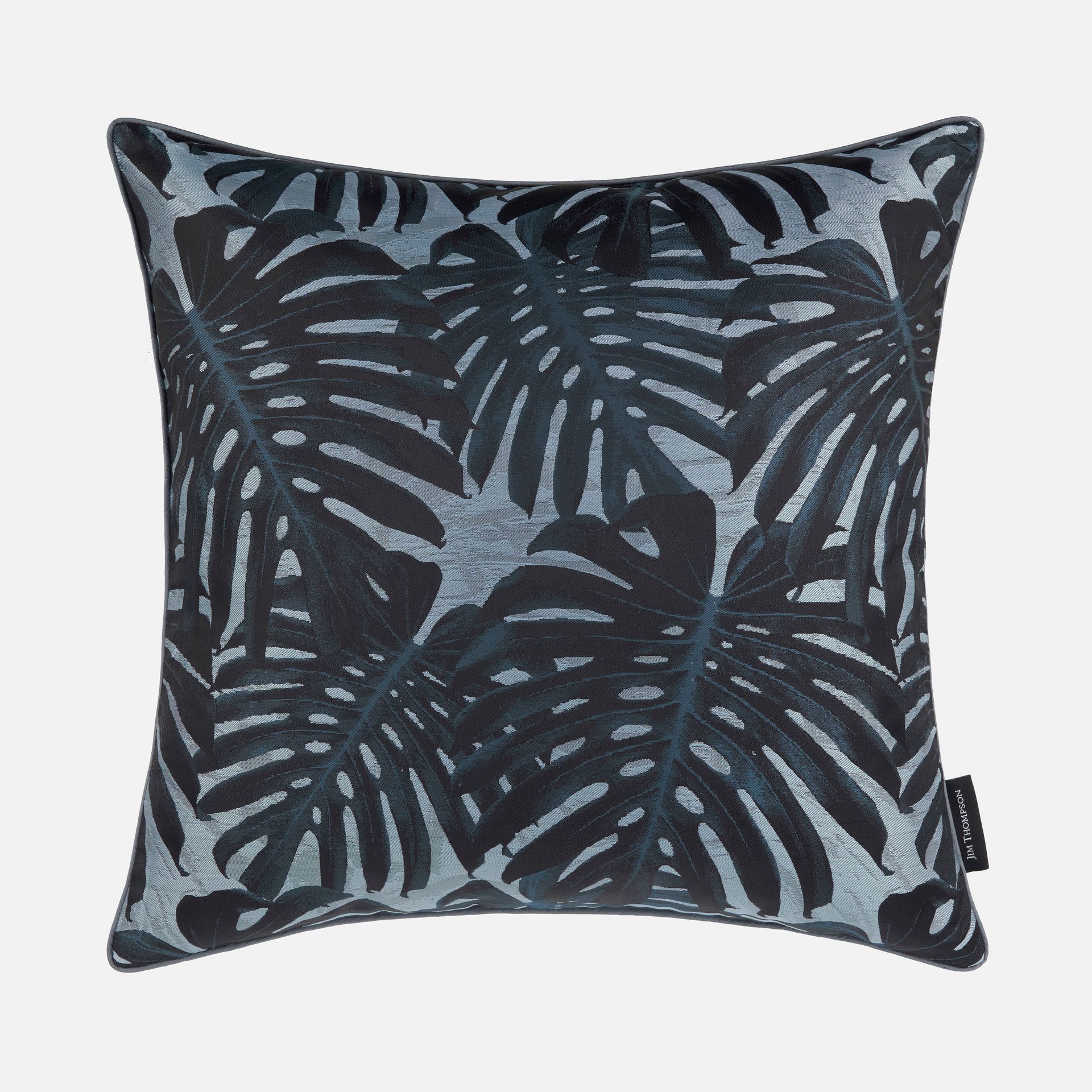 Monstera Jacquard Cushion Cover 18" - Navy ราคา 1,750 บาท*ส่งฟรี