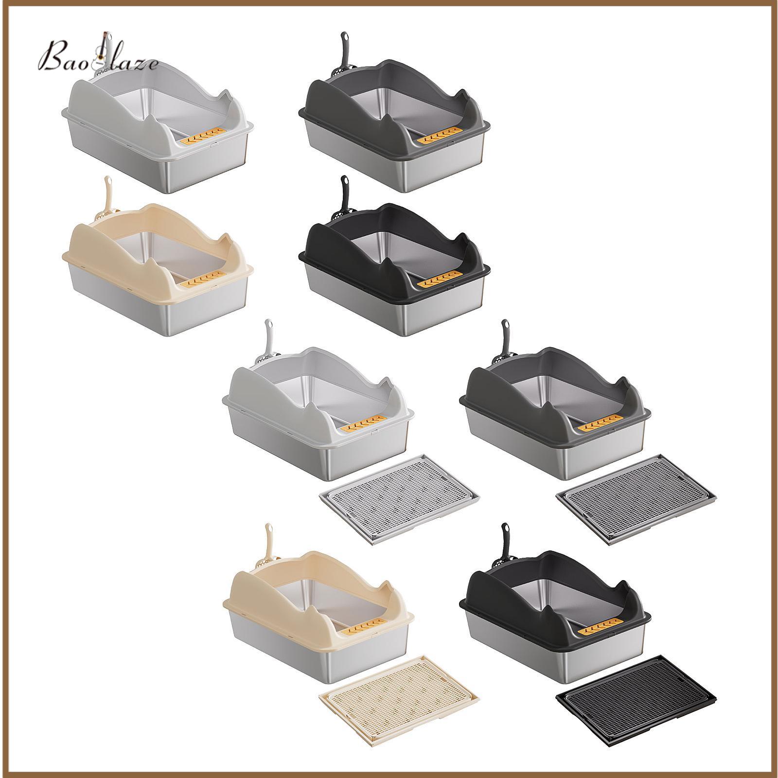 Open Litter Box Large Capacity Low Entry with High Sides Cat Litter Pan Cat Toilet Open Top Pet Litter Tray for Indoor Cat ราคา 1,553 บาท*ส่งฟรี