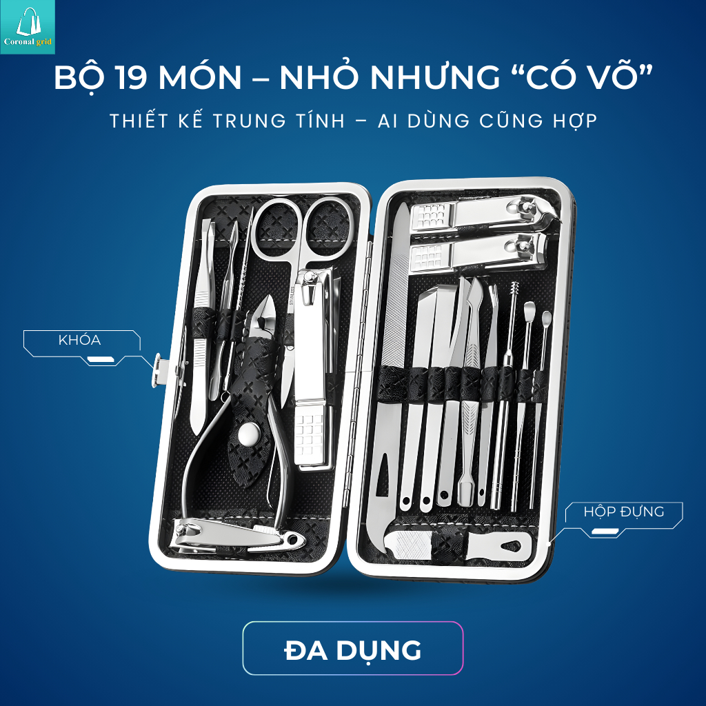 Bộ kìm cắt móng tay, an toàn, bền, sắc bén, chống trượt và chống mài mòn, độ cứng cao