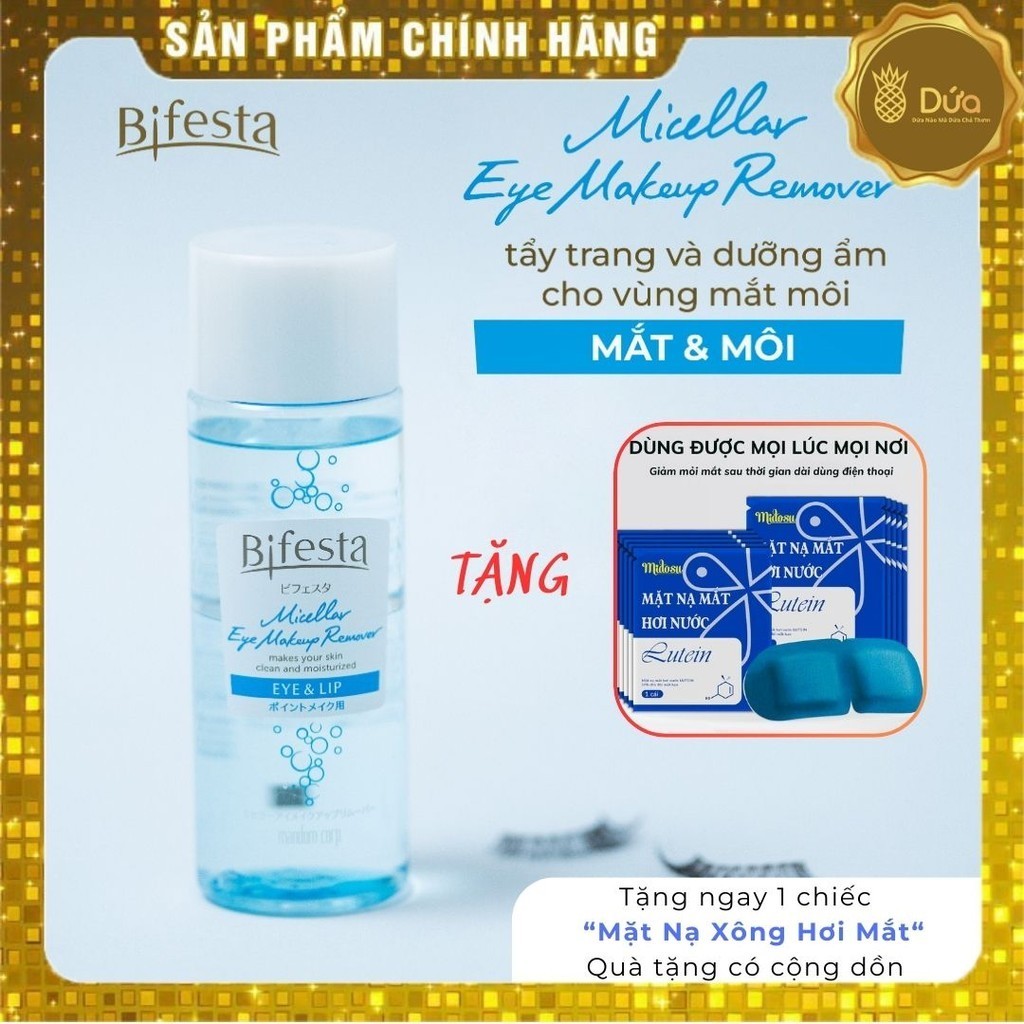 Dầu tẩy trang mắt và môi BIFESTA Micellar Eye Makeup Remover ( Eye & Lip )  145ml