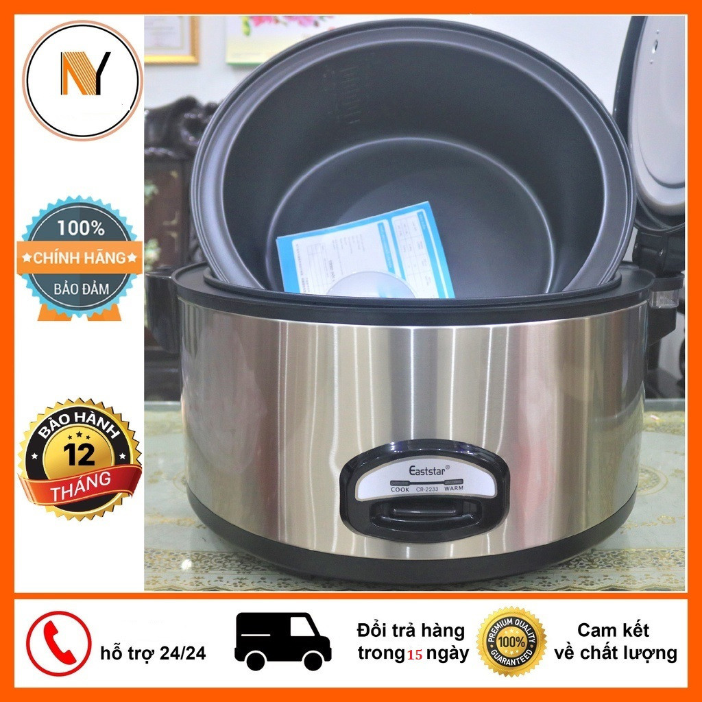 Nồi Cơm Điện Công Nghiệp Eaststar Vung Liền 24L / 2500W Chống dính tốt, Nấu cơm ngon chín đều
