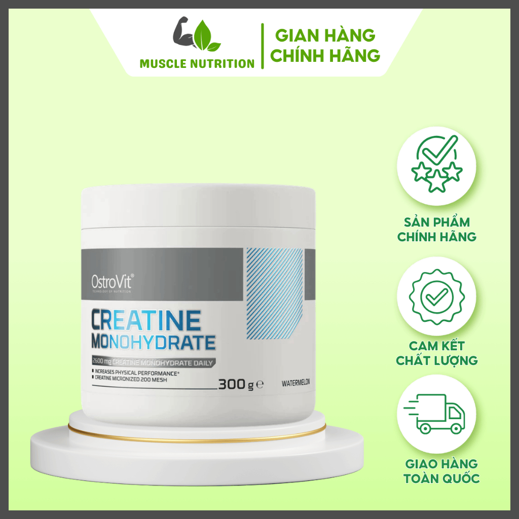 [TÚI/HỦ TÙY LÔ] Ostrovit Creatine Tăng Sức Mạnh Cơ Bắp Chuyển Hóa Năng lượng Đốt Mỡ Ostrovit Creatine Monohydrate 300g