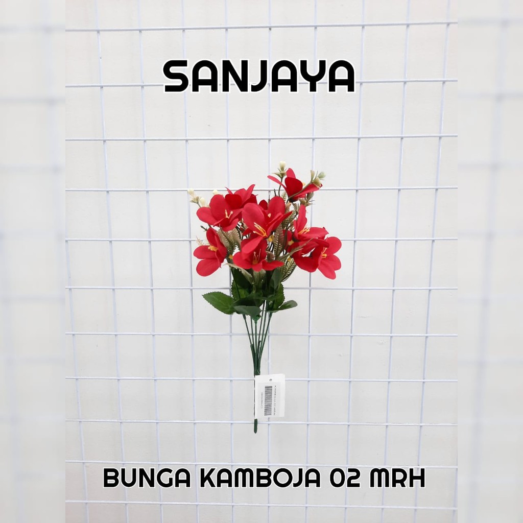 Bunga Kamboja Latex / Bunga Kamboja Artificial / Bunga Kamboja Palsu Plastik / Bunga Kamboja 02