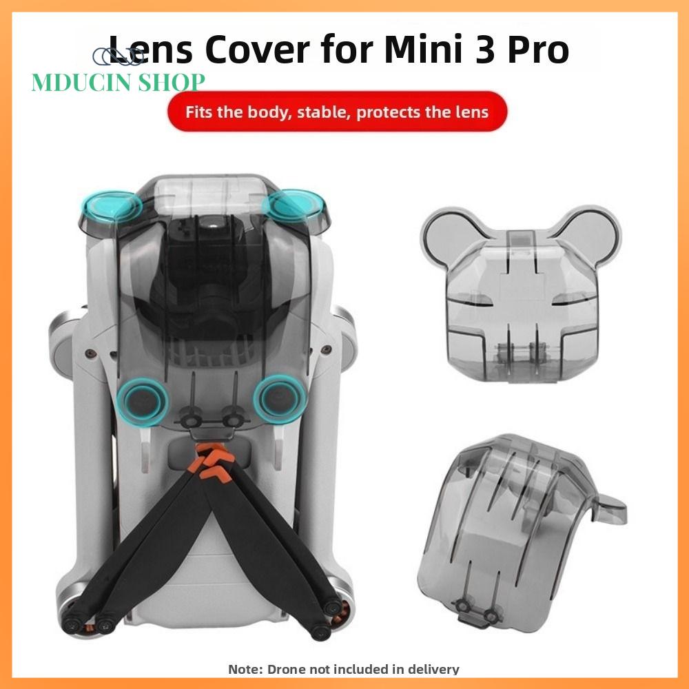 MDUCIN SHOP Đen trong suốt Nắp ống kính máy tính cá nhân 3 phong cách Vỏ bảo vệ gimbal cho Chất lượng cao Phụ kiện bảo vệ chống trầy xước cho DJI Mini 3 Pro