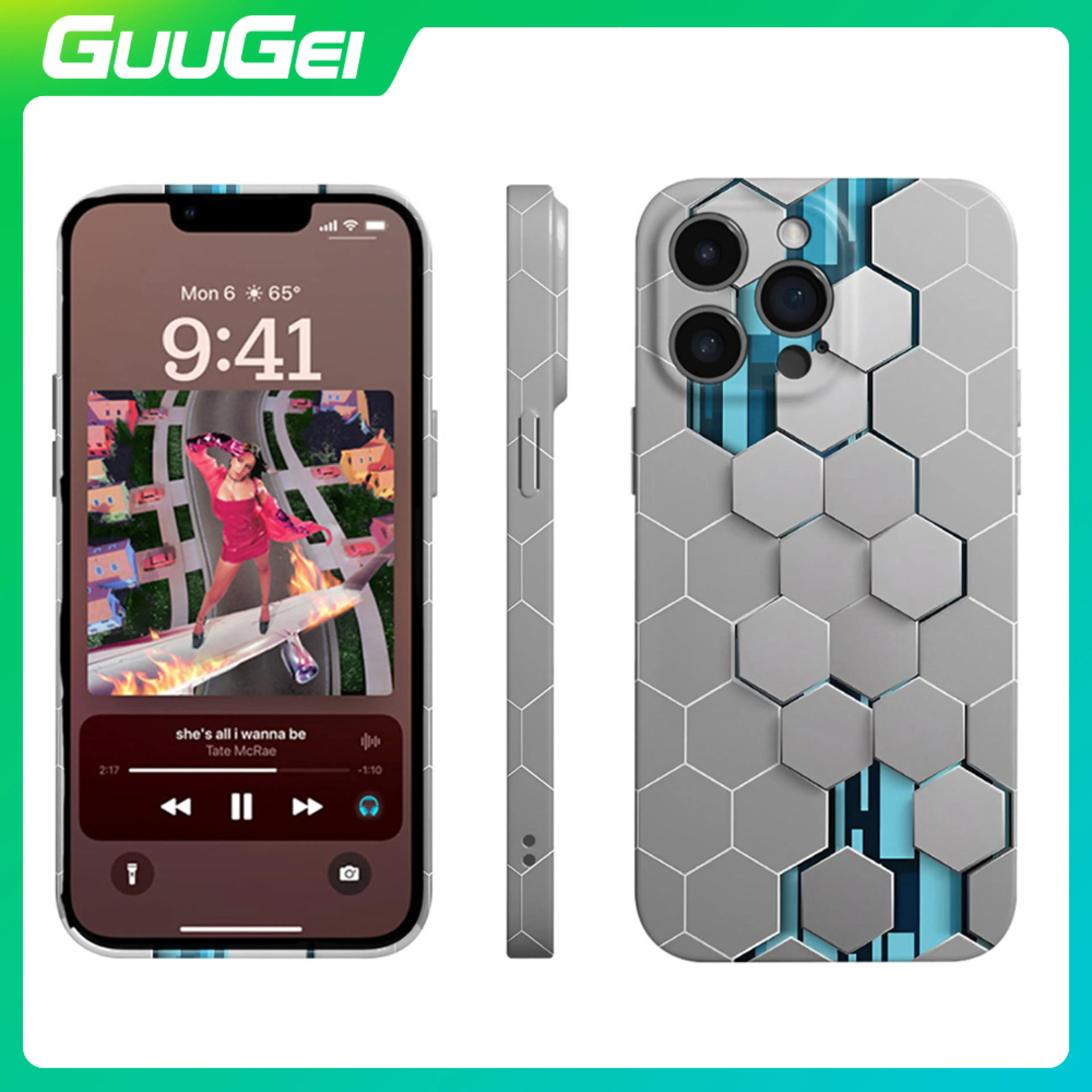 GUUGEI Phone Case Anti-scratch Shockproof TPU Shell Cover For IPhone 16 16pro 16ProMax 16Plus