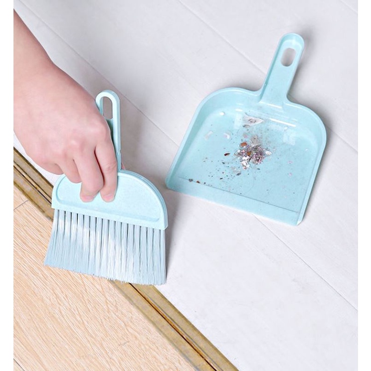 Bộ chổi và hót rác quét dọn văn phòng - quét bàn thờ mini