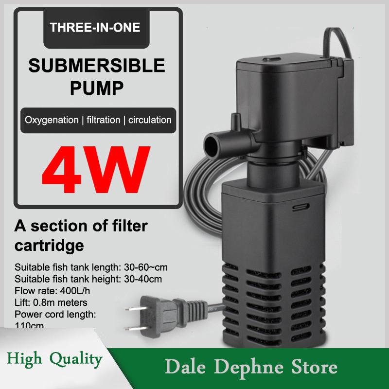 [Dale Dephne] Nhựa 3 Trong 1 Fish Tank Lọc Lọc Tăng Oxy Không Khí Aquarium Lọc Với Bên Trong Miếng Bọt Biển 4 6 12 20 30W - 3