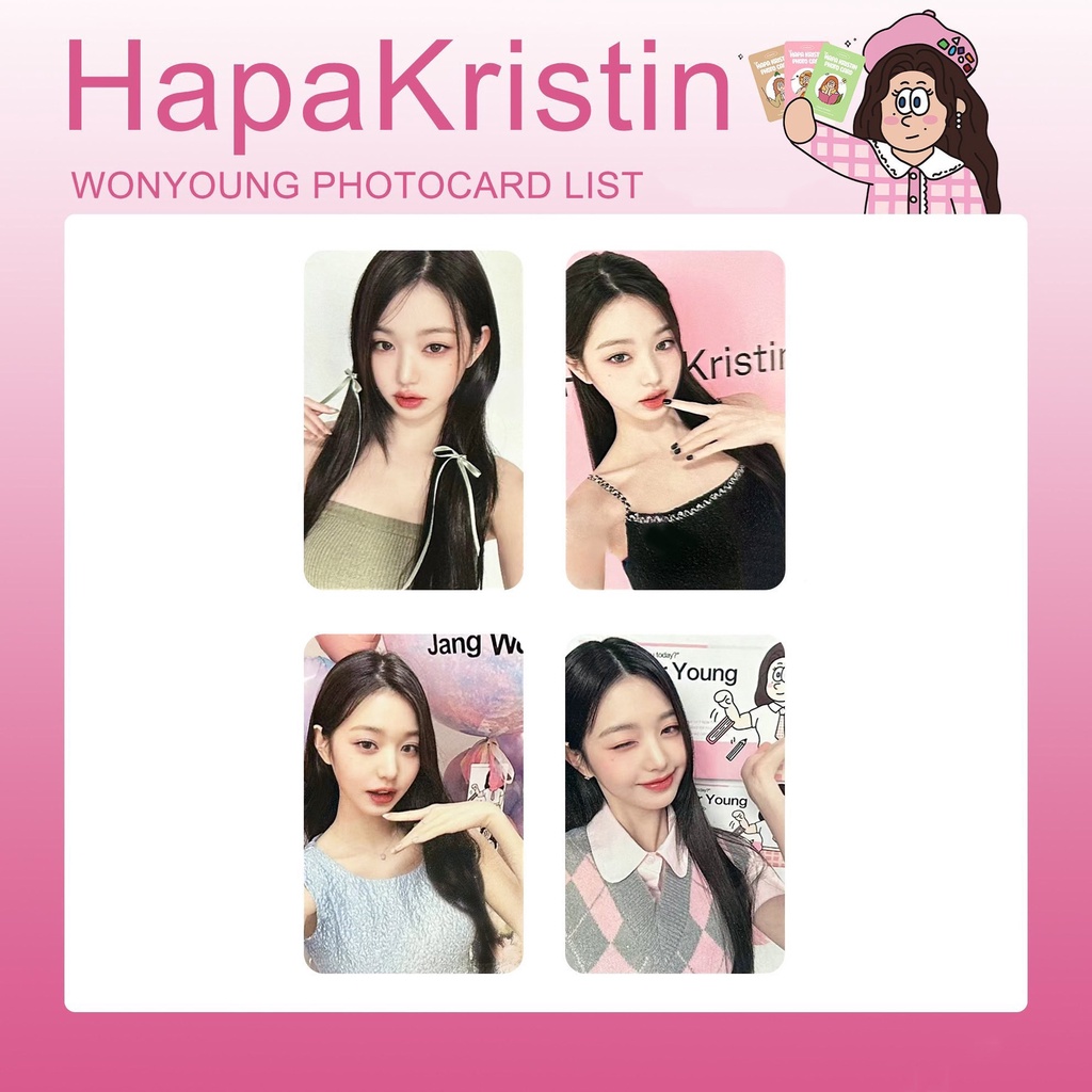 Kpop Ive Jang Won Young Pupil Card 4.0 Small Card Favorite Card