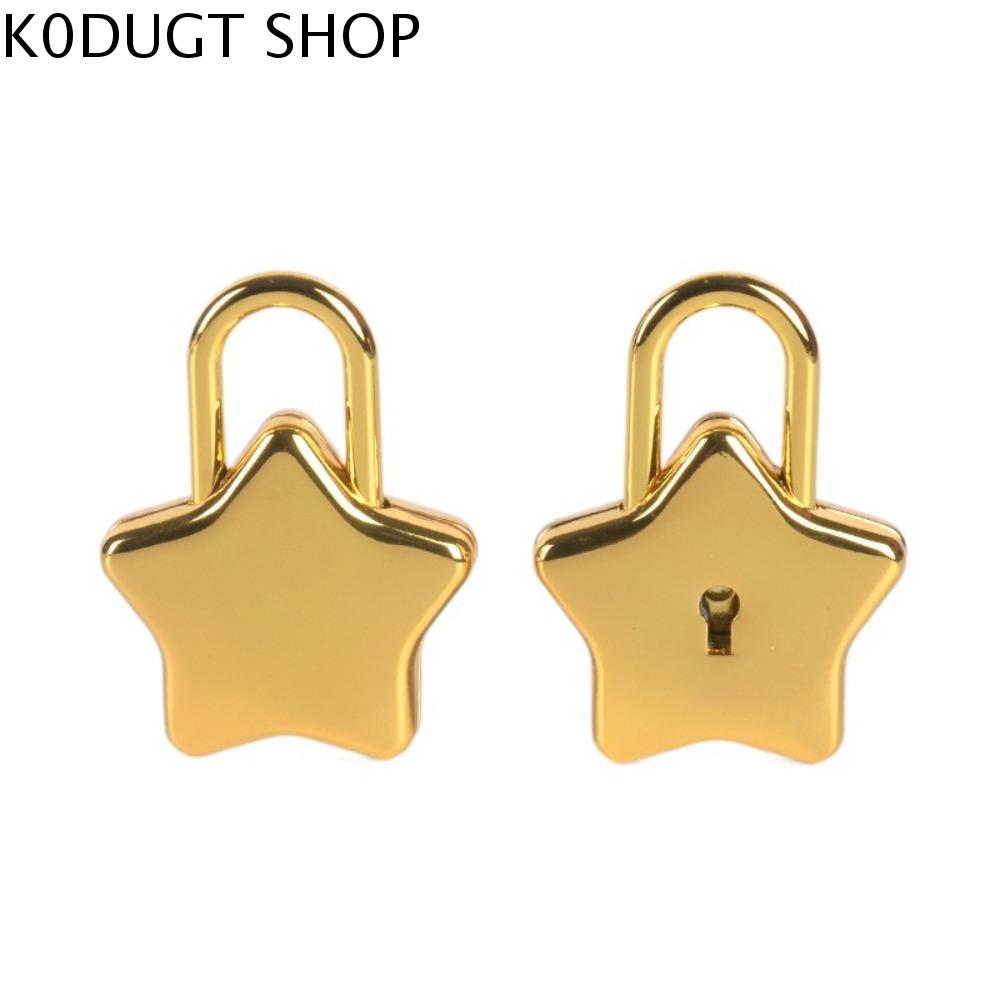 K0DUGT Vàng Ổ khóa hình ngôi sao Bạc Chìa Khóa Ngôi Sao Khóa phong cách cổ điển Mini Dễ thương Khóa sao năm cánh Ví
