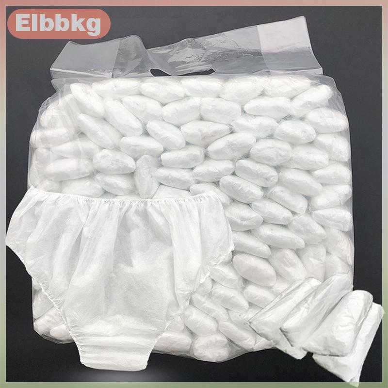 Elbbkg 10x quần lót dùng một lần Trắng đôi dệt giấy tóm tắt unisex đồ lót thả