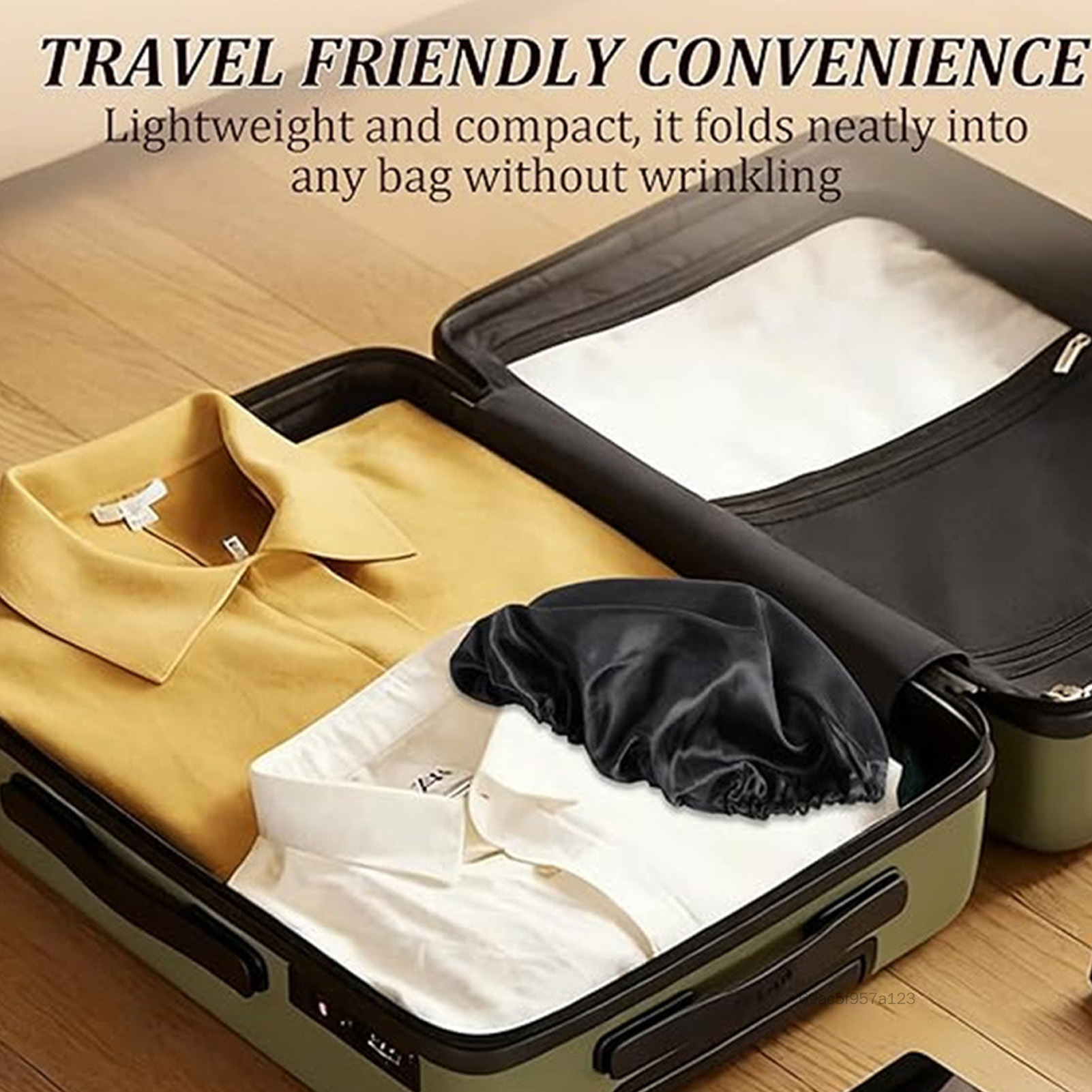 Máy sấy tóc nắp ca-pô 2 trong 1 & Mũ ngủ Satin Viền nhung có thể điều chỉnh & Lưới thoáng khí để uốn tóc Sấy và bảo vệ tóc AJ-VN